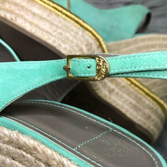 Versace medusa suede espadrille platform - Picture 6 of 16